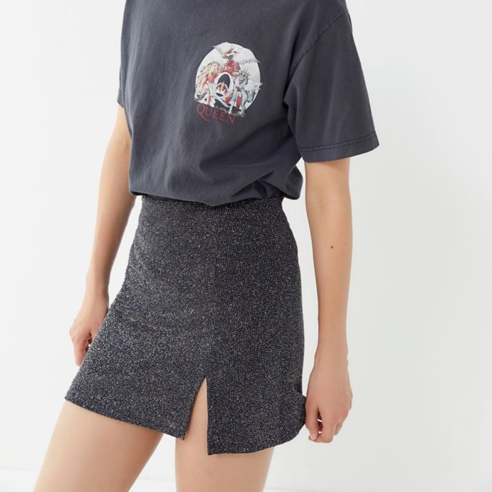 Urban outfitters sparkly mini skirt